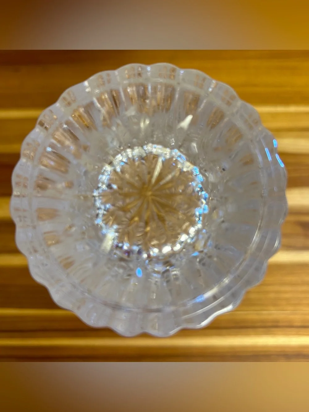 Vintage FTD Lead Crystal Heart Vase - Picture 8 of 11